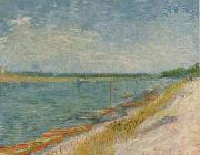 Vincent Van Gogh View of a River with Rowing Boats USA oil painting reproduction